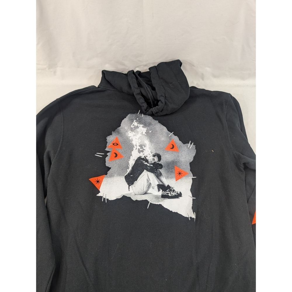 Panic At The Disco Hoodie Men's XXL Black Graphic Full Zip Sweatshirt Band Merch